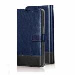 ClickCase Zorro Dual Shade Series For Sony Xperia Xa Ultra Blue and black Faux Leather Mobile Wallet Flip Cover