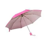 Citizen Umbrella for Men & Women, 3 Fold Manual Open, 8 Aluminium Ribs, UV Coated 190T Fabric, Windproof, Lightweight, Durable with Silver Coating, 21 Inch, Pink