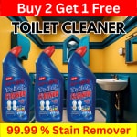 BLISS & BLUSH Toilet Cleaner blue 1500ml 99.99% Kills Germs & Bacteria, Natural & Organic Toilet Cleaner Liquid, Eco-Friendly, Non-Toxic | No Bleach