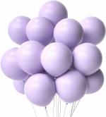 Joysome Pastel Purple Rubber Balloons for Party and Celebration - 50 Pcs