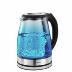 Pigeon Crystal Glass 1500W Electric Kettle (14323) 1.8L with LED Illumination, Transparent