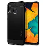 Spigen Black TPU Rugged Armor Back Cover Case For Samsung Galaxy A30