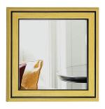 Royal Kindle Framed Mirror, PVC Frame Mirror Light Wood BBK (6x6 Inches) (Pack of 1) Bathroom Mirror (Rectangle Finish : Plain)