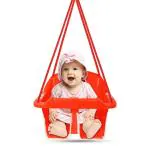 Maanit Swing for Kids - 3-in-1 Wave Adjustable Baby Swing Toy for Indoor and Outdoor - for Boys and Girls of Age (6 Months +) (Orange)