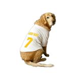 Ruse Dog Good Boy Jersey No.7 Printed Half Sleeve T-Shirt, White XXS