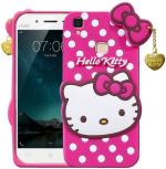 RICHBURG Vivo V3 Pink Rubber and Silicon Comfortable Hand Feelings Mobile Back Cover