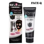 Face Q Charcoal Peel Off Mask for Men & Women | Removes Blackheads and Whiteheads | Active Cooling Effect | Deep Skin Purifying Cleansing (60 gm)