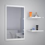 Engineered Wood Wall Mount Dressing Table for Bedroom Living Room (White) (D.I.Y)