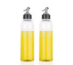 Plastic Oil and Vinegar Containerand ,Oil Dispenser, MultiColour (Pack of 2)