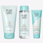 SMART BEAUTY Oriflame PURE SKIN Deep Cleanse Face Wash 150 ml , PURE SKIN Clarifying Toning Solution 150 ml , PURE SKIN Smoothing Face Scrub 175 ml (3 Items in the set)