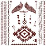 Simply Inked Feather Henna Temporary Tattoo Designer Tattoo for All