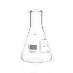 ABGIL Borosilicate Glass Erlenmeyer Narrow Mouth Graduated Conical Flask 100ml Capacity