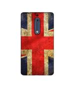 Casotec UK Flag Design Printed Silicon Soft TPU Back Case Cover for Nokia 5