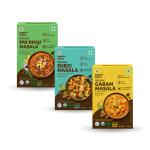Organic Tattva 300 Gram Masala Pack| (Sabji Masala 100 Gram 1 Pack, Pav Bhaji 100 Gram 1 Pack and Garam Masala 100 Gram 1 Pack)|Rich in Flavor, Dry Roasted|