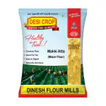DINESH FLOUR MILLS Makki Atta Maize Flour Source Of Fibre 900 g