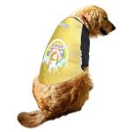 Ruse Unicorn Printed Reflective Lemon and Black Cotton Dog T Shirt for Chihuahuas and Papillons - XXS