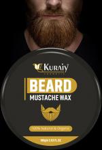KURAIY Safe Men Hair and Beard Wax with Dead Sea Minerals | Strong Hold & Volume | Pack of 1 Hair Wax (100 g)