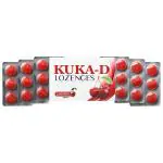 Multani Kuka-D Lozenges| Ayurvedic Cough Drops | Relief From Cough, Sore Throat, Soreness & Other Throat Problems | Natural Cough Drops | Ayurvedic Cough Relief Products | Cough Lozenges | Cherry | 3 Pack | 108 Drops