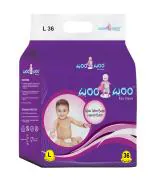 Woo Woo Premium Extra soft Baby Traditional Open Tape Style Diaper Large Count 36