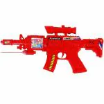 HARIDUN Strike Toy Light Gun | Laser Light | Vibration | Big Size LED Light Toy Gun for Kids - Multicolor Pack of 1