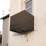 The Furnishing Tree Window ac Cover 1 ton Waterproof and dustproof Polyester Beige Color