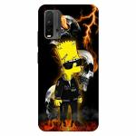 Voleano back cover for Redmi 9Power, Bart, Simpson, Adidas, Yeezy, Black