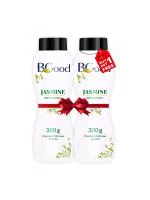 BGood | Body & Face Talcum Powder for Men & Women Buy 1 Get 1 Free | Jasmine Fragrance - 300gm x 2