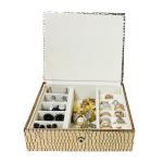 La Trove Luxury Premium Portable Jewellery Storage Box with Pocket Organizer Jewelry Box