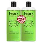 Pears Oil-Clear and Glow Body Wash,98% Pure Glycerin, Liquid Shower Gel crafted with Lemon Flower Extracts for Glowing Skin, Combo Pack 2 x 250 ml (Combo Pack 1+1)