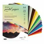 Paper Pep Artists' Pastel Papers 160GSM A4 Multicolor Shades Assorted Pack of 20 Sheets