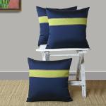 ANS Blue Viscose Design Cushions Cover - 25 x 30 cm (Pack of 3)
