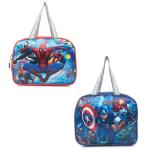 Le Corpus Avengers and Spiderman 3D Photo Lunch Bag for Office, Travel, Picnic, School, Waterproof Tiffin Bag for Kids with Bottle Holder (Multicolor, Combo of 2)