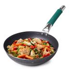 The Indus Valley Pure Iron Fry Pan with Silicone Grip | 30.8cm/12.1 inch, 2.5L, 1.4kg | Induction Friendly | 100% Pure & Toxin-Free, No Chemical Coating