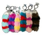 Auto Dean Super Soft Hairy Squirrel Toy for car Hanging Accessories, Bag Keychain, Keyring with Suction Cup Sticky, Size Approx 6 inch (Random Designs) (Pack of 1)