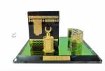Himalayan Melody Kaaba Mecca Showpiece Crystal Gold Plated Gift Souvenirs Corporate Office Home Decor Gift