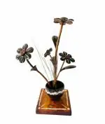 Axzora Private Limited Coconut Shell Flower Pot