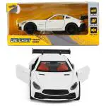 Ralleyz Pull Back DIE Cast Cars Toys, Stunt Car Four Wheel Car for Kids, 3Yrs+, White