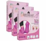 MEDIBAR Anti Heel Full Length Waterproof Rubber Socks Moisturizing Silicon Heel Peny Socks Pain Relief Foot Care Protector For Men & Women - (Size-Medium)(7-8-9) Pink Pack of 3