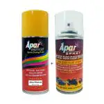 APARSPRAY Automotive Spray Paint Metal Mustard (RC Colour Name)+GC, Compatible for Renault Cars -225 ml (Pack of 2-Pcs)