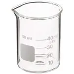 ABGIL Borosilicate Glass Beaker (50 ml Each) - Set Of 10 Units