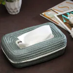 ARIYA HOME Premium Quality Cotton Light Green Tissue Box