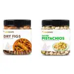 FARMCRAVES Premium Combo Pack, Whole Salted Pistachios (250g) + Anjeer/Fig (250g), Delicious & Crunchy Super Healthy , Roasted and Salted , Full of Flavor and Nutrients , Healthy Snack