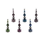 Comet Busters Beautiful Handcrafted Black Bindis with Multicolor Stones (BIN1928) Pack of 1