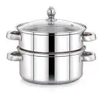 Pigeon Stainless Steel Elantra 2 Tier Steamer Pot