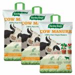 Garden Genie Cow Dung Manure - Organic Manure for Home Gardening, 100% Natural Khaad for Gardening Home and Plants, 15 Kg (3 Packs of 5 Kg)
