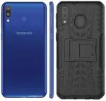 CarryWrap Back Cover for SAMSUNG GALAXY M20 (Black, Dual Protection)