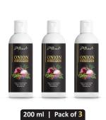 Phillauri Onion Hair Shampoo For Hair Fall Control And Anti Dandruff - Each 200Ml (Pack of 3)