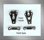 HIRDAY Stainless Steel Trouser Hooks 2 Part - Set of 100 in a Box Brand: HIRDAY