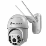PATRANCE 360degree 2MP 1080p Full HD Rotating Wireless Wifi CCTV Security Camera For Home Outdoor Indoor | 2-Way Audio | Color Night Vision | Motion Detection | Sound and Light Alarm | Upto 128GB SD Card Support | Water Proof, White