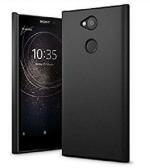 RUNICHA Back Cover for Sony Xperia L2 (Black, Grip Case, Pack of: 1)